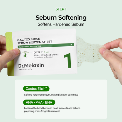 CACTOX 3-Step Nose Mask Pack